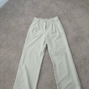 Skies Are Blue Cream Wide Leg Pants